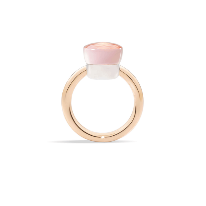 Ring Nudo mit Rosenquarz