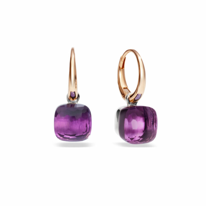 Ohrringe Nudo Petit mit Amethyst von Pomellato bei Juwelier Jasper in Lippstadt