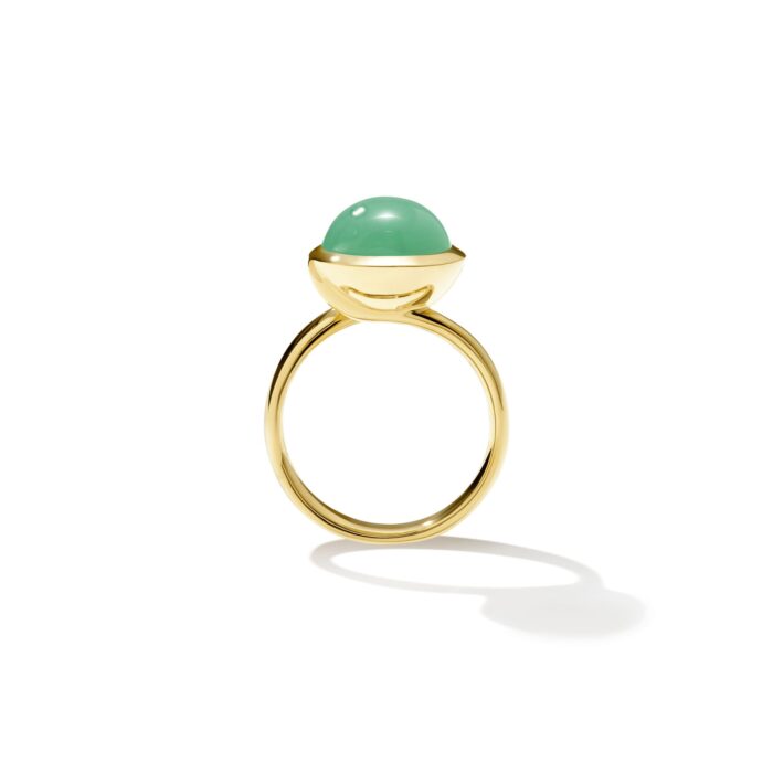 Ring Bouton large Chrysopras von Tamara Comolli bei Juwelier Jasper in Lippstadt