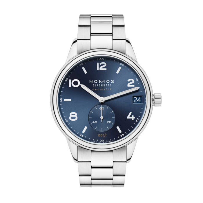 Club Sport neomatik 42 Datum blau von NOMOS Glashütte bei Juwelier Jasper in Lippstadt