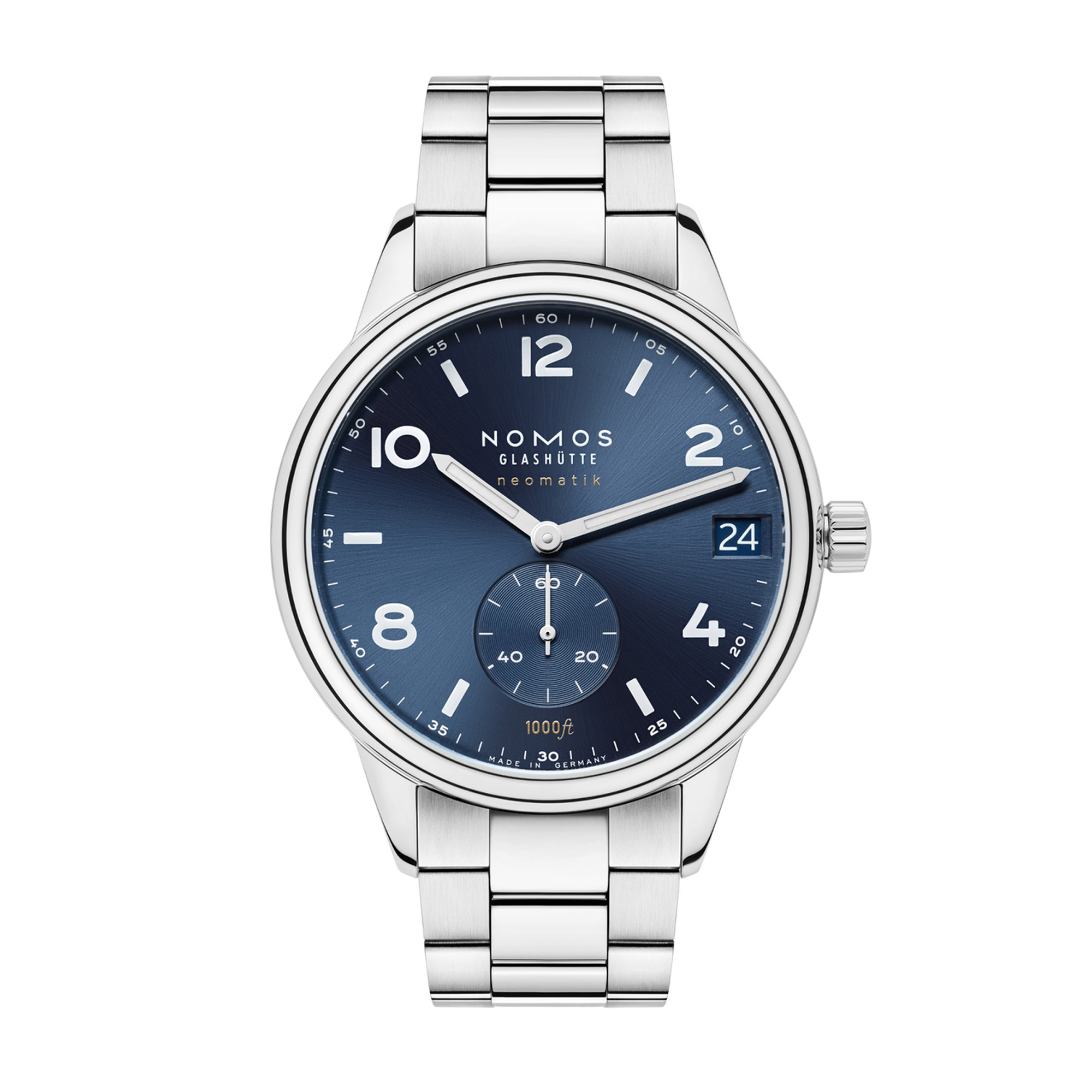 Club Sport neomatik 42 Datum blau von NOMOS Glashütte bei Juwelier Jasper in Lippstadt