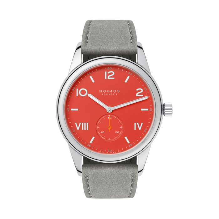 Club Campus 38 nonstop red von NOMOS Glashütte bei Juwelier Jasper in Lippstadt