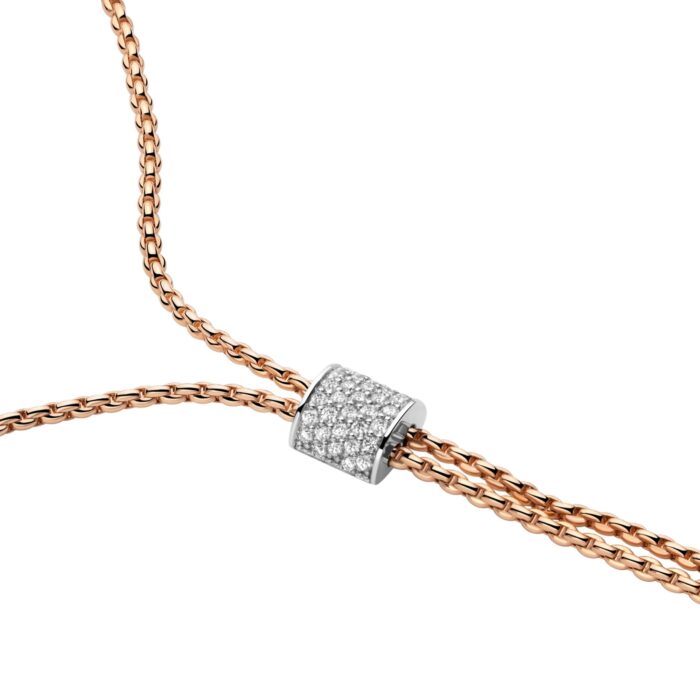 Slider Halskette Aria mit Pavé Diamanten