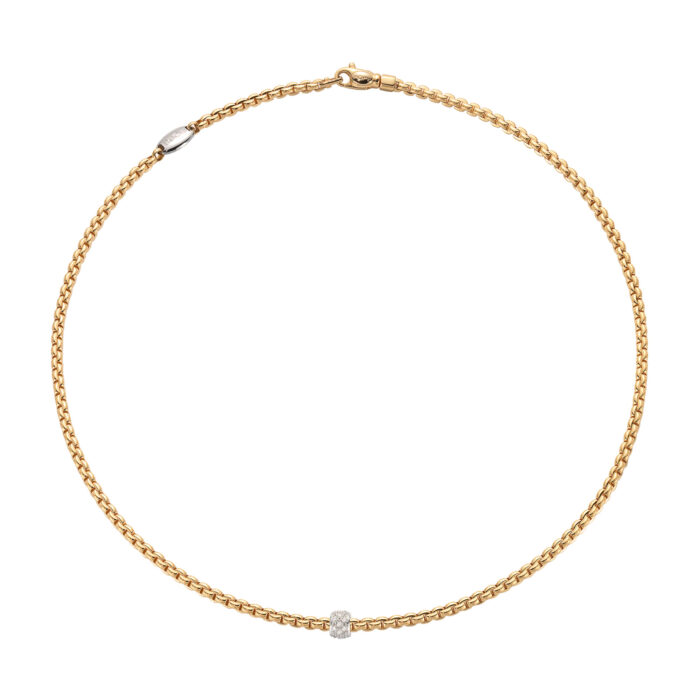 Kette Eka mit Pavébesatz - Länge 43 cm von FOPE bei Juwelier Jasper in Lippstadt