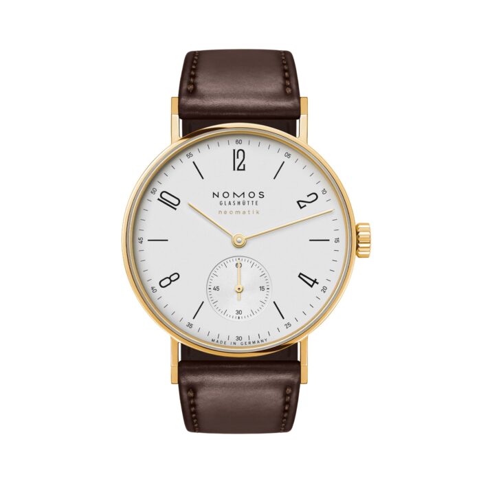 Tangente Gold neomatik doré von NOMOS Glashütte bei Juwelier Jasper in Lippstadt