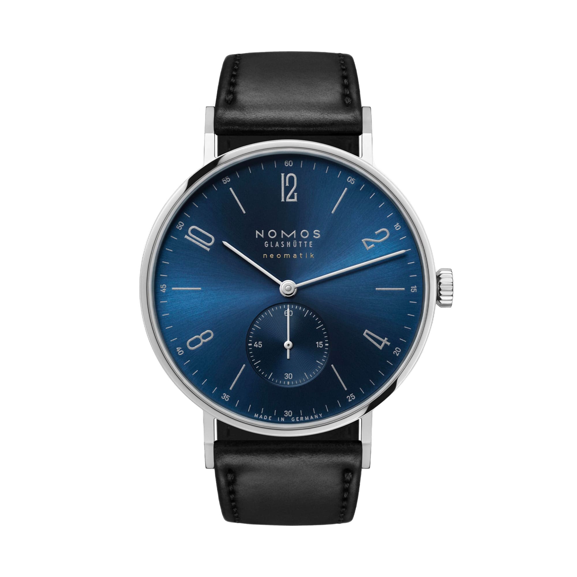 Tangente neomatik 39 Blaugold von NOMOS Glashütte bei Juwelier Jasper in Lippstadt