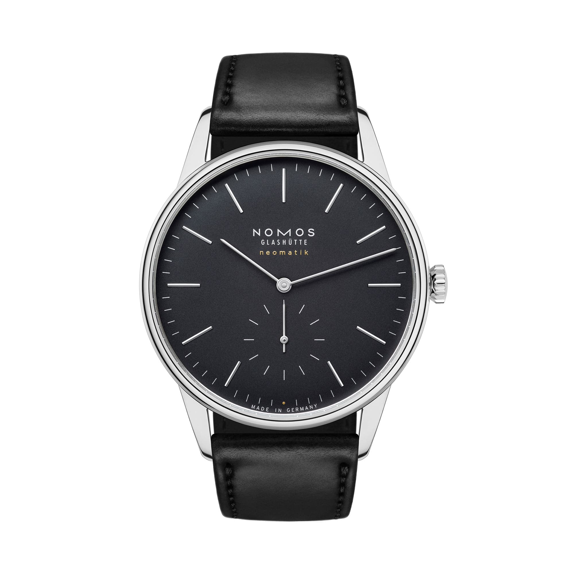 Orion neomatik 39 new black von NOMOS Glashütte bei Juwelier Jasper in Lippstadt