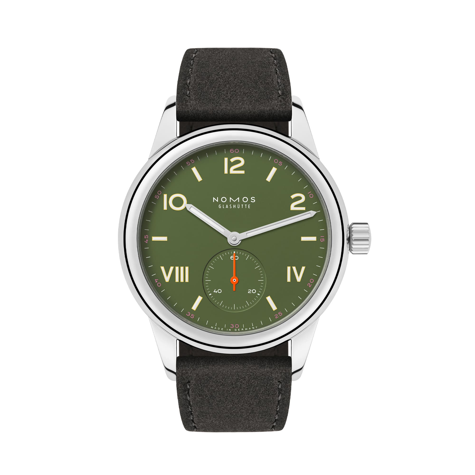 Club Campus All Olive - Saphirglasboden von NOMOS Glashütte bei Juwelier Jasper in Lippstadt