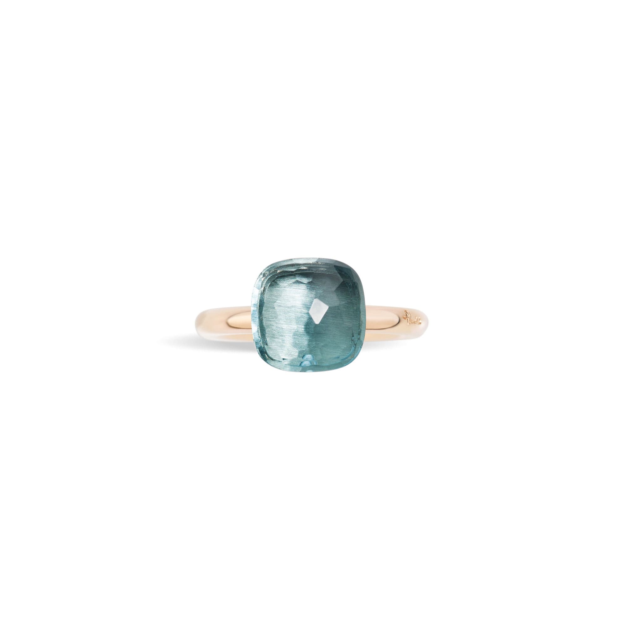 Ring Nudo Classic mit blauem Topas