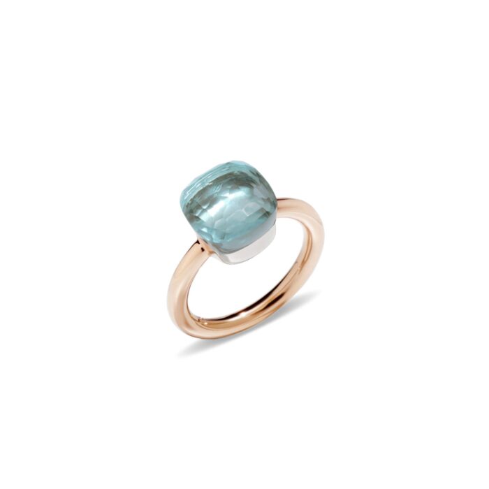 Ring Nudo Classic mit blauem Topas von Pomellato bei Juwelier Jasper in Lippstadt