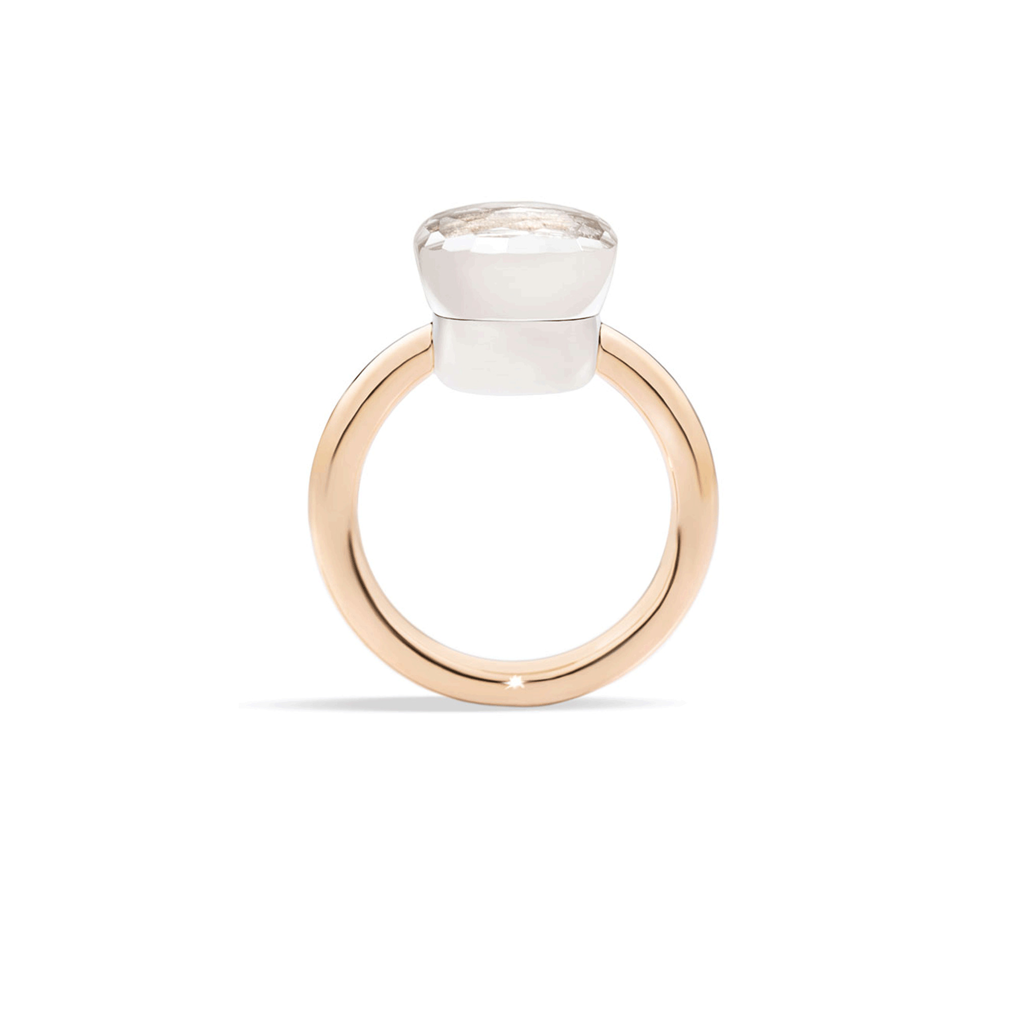 Ring Nudo mit weißem Topas