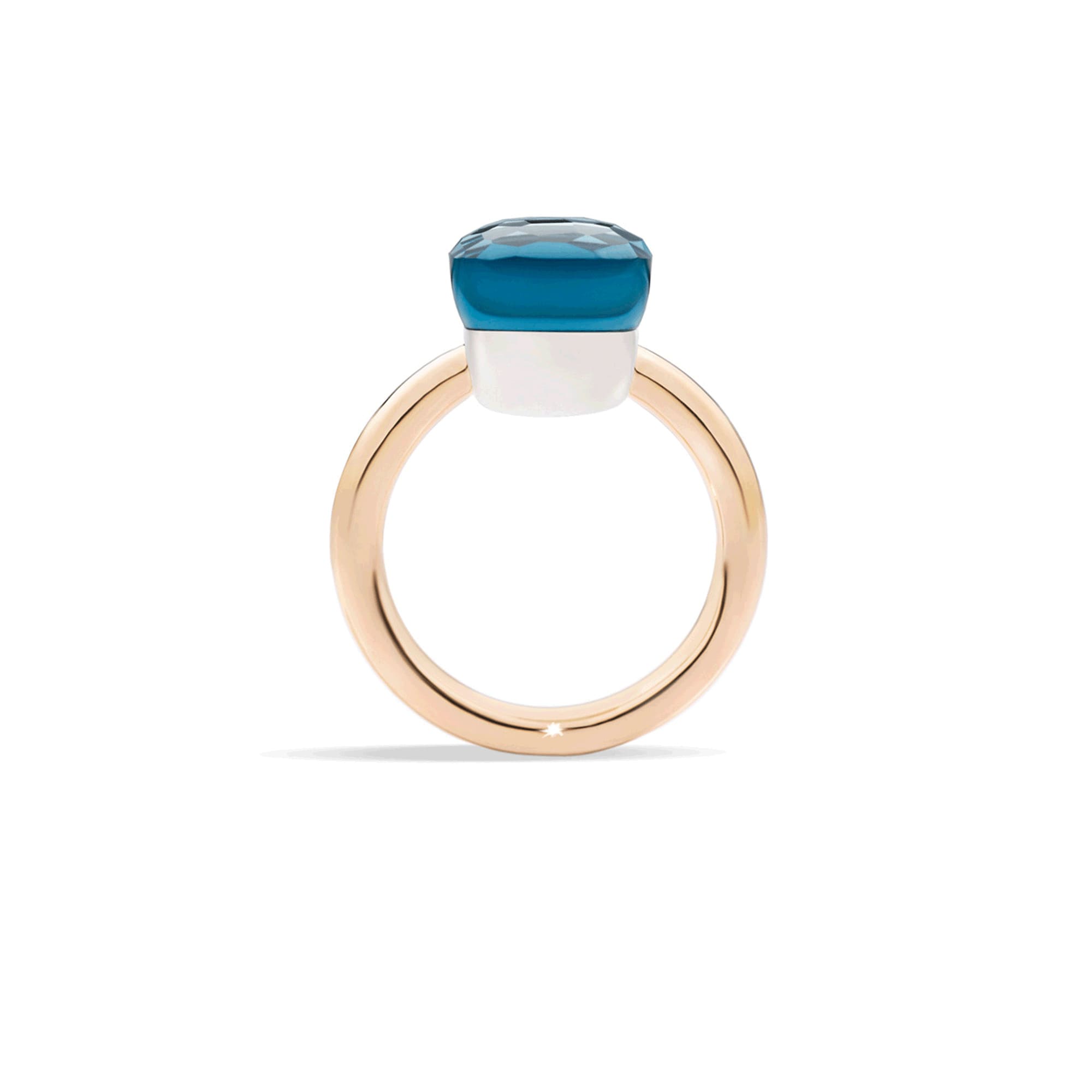 Ring Nudo mit London Blautopas