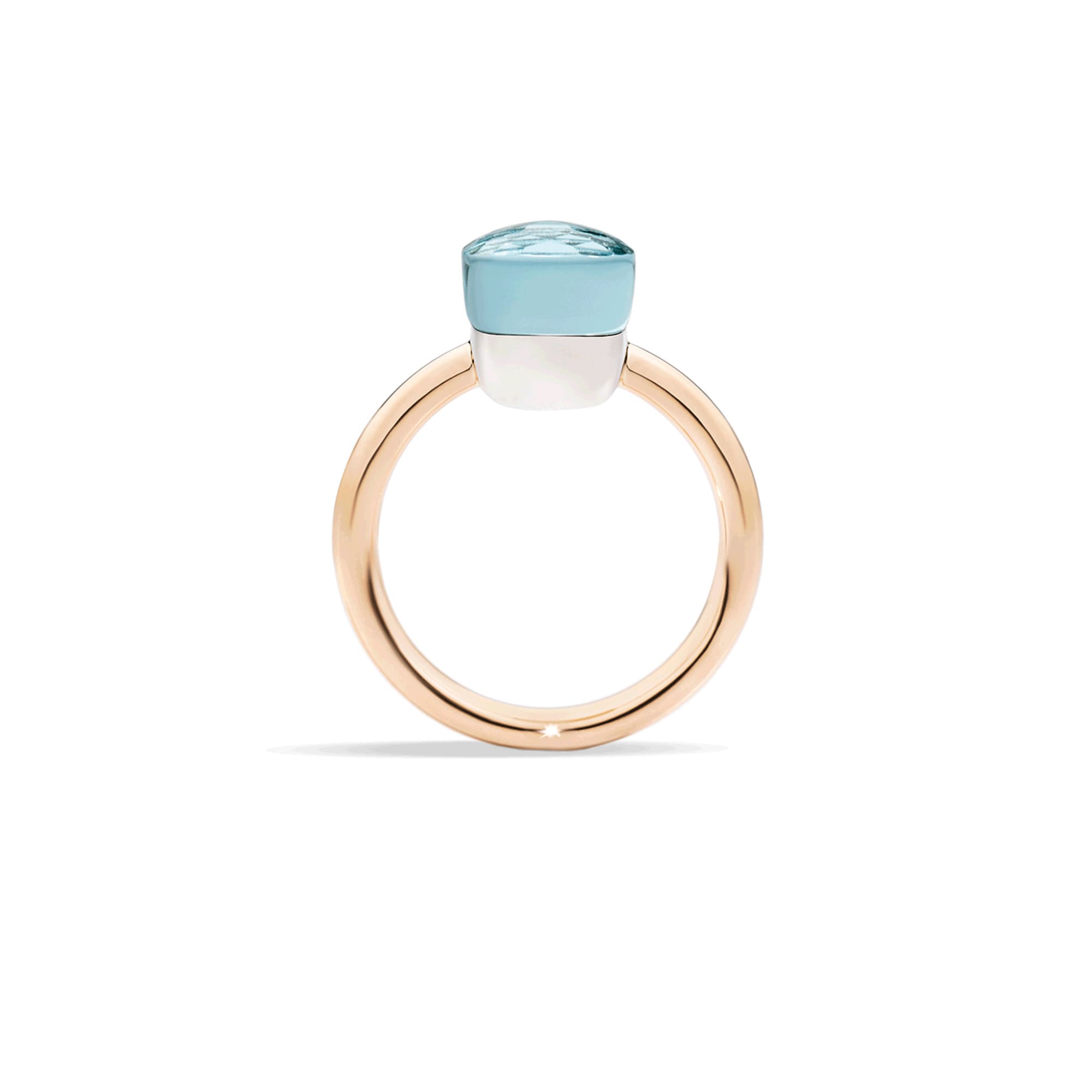 Ring Nudo Petit mit Blautopas