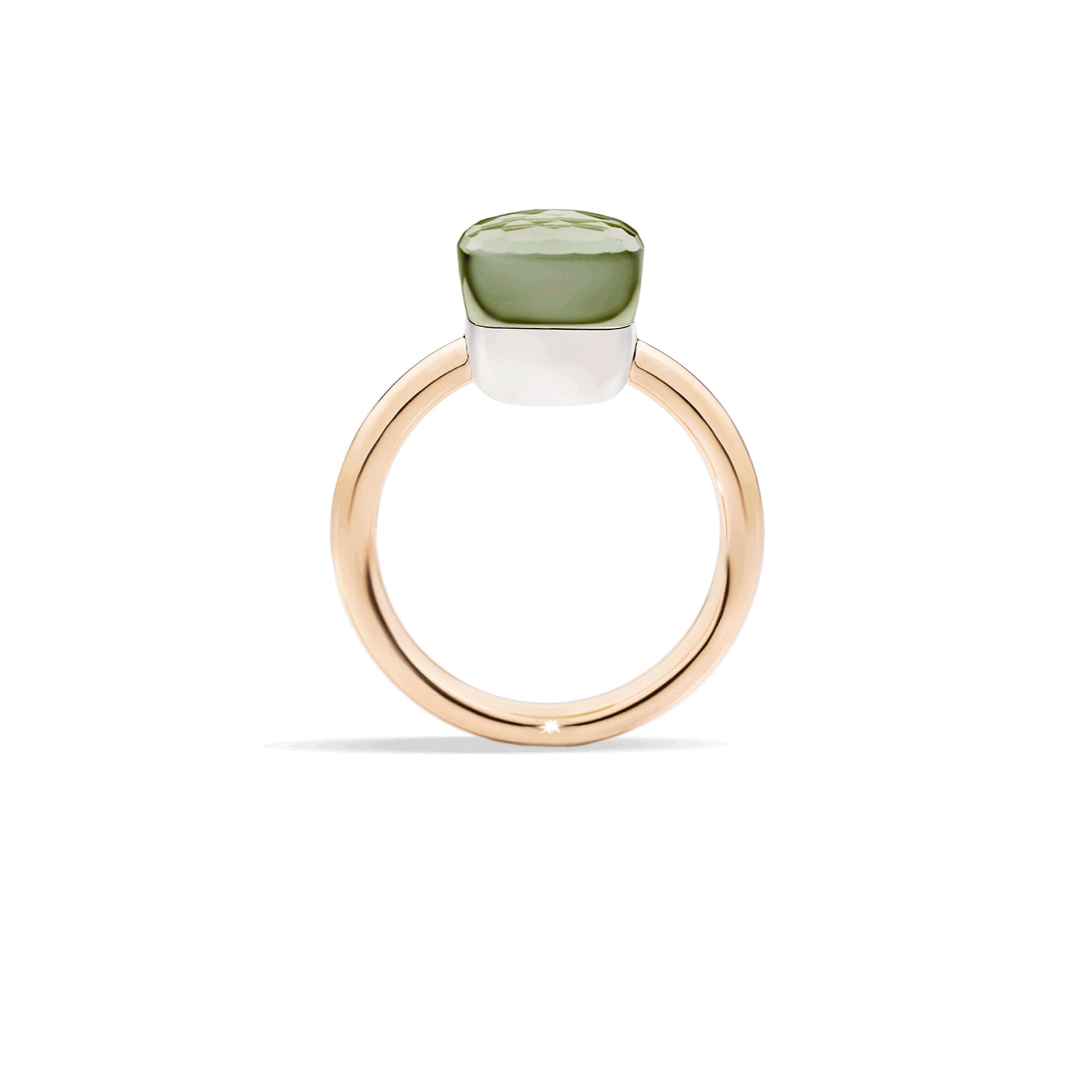 Ring Nudo Petit mit Prasiolith
