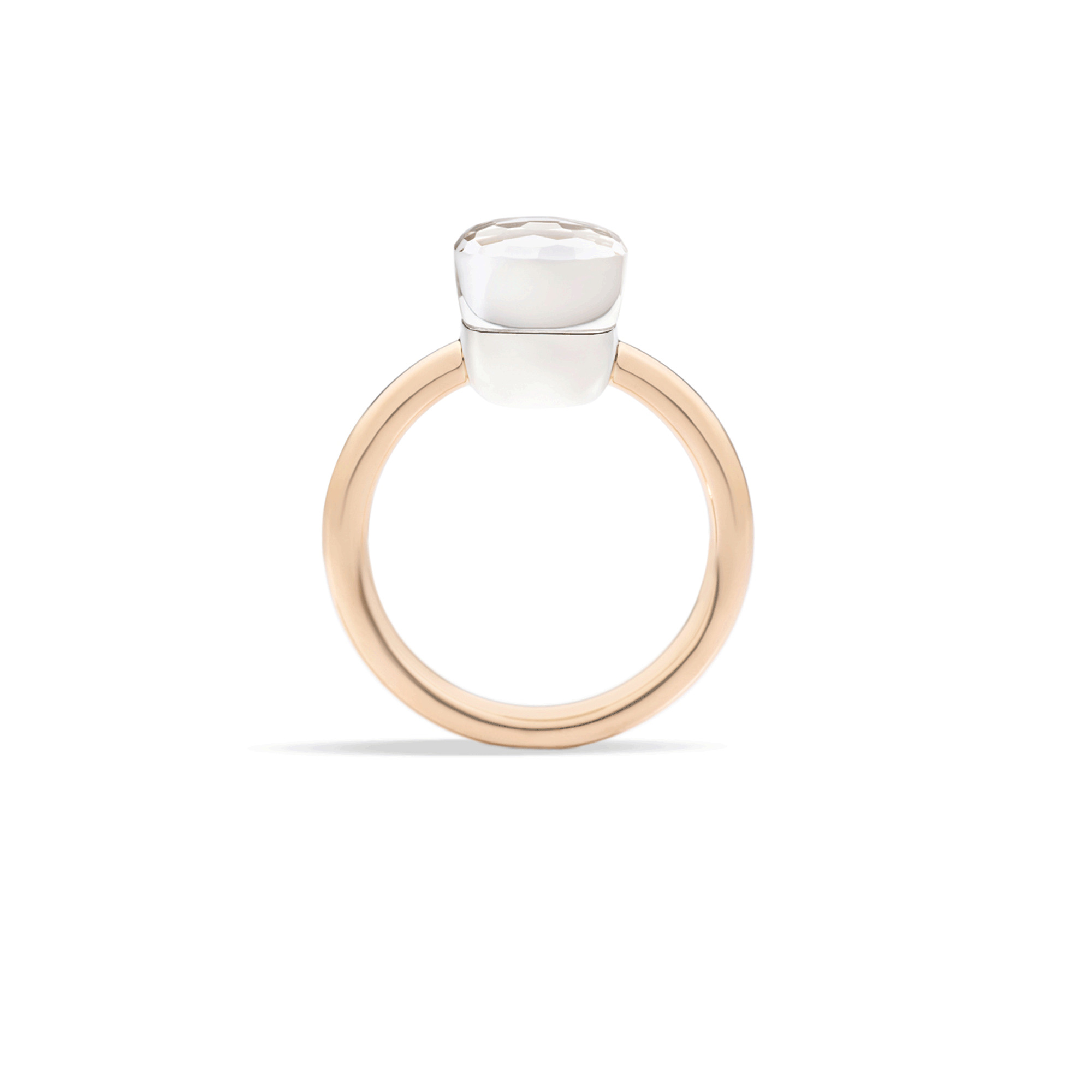 Ring Nudo Petit mit weißem Topas
