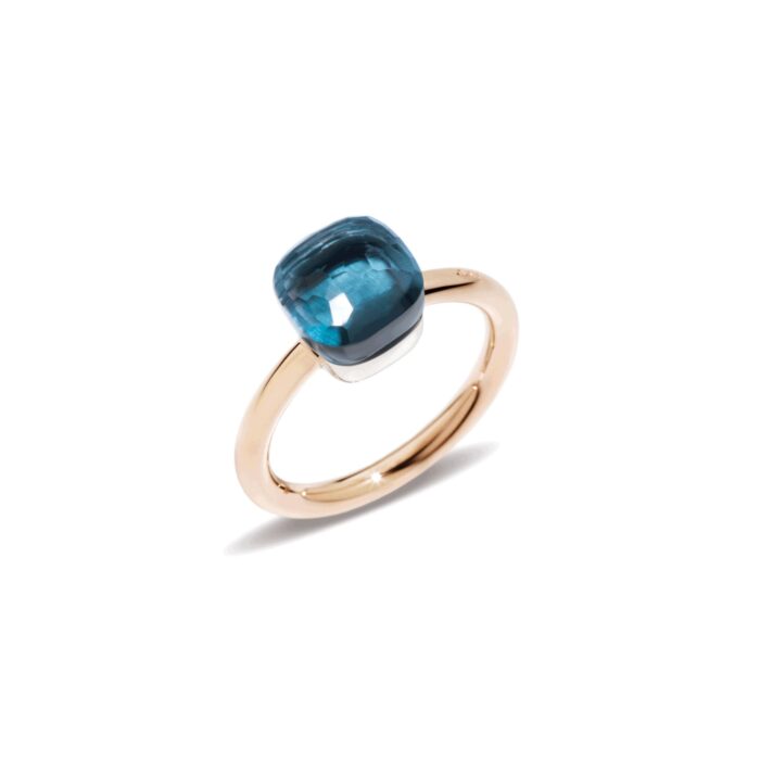Ring Nudo Petit mit London Blautopas von Pomellato bei Juwelier Jasper in Lippstadt