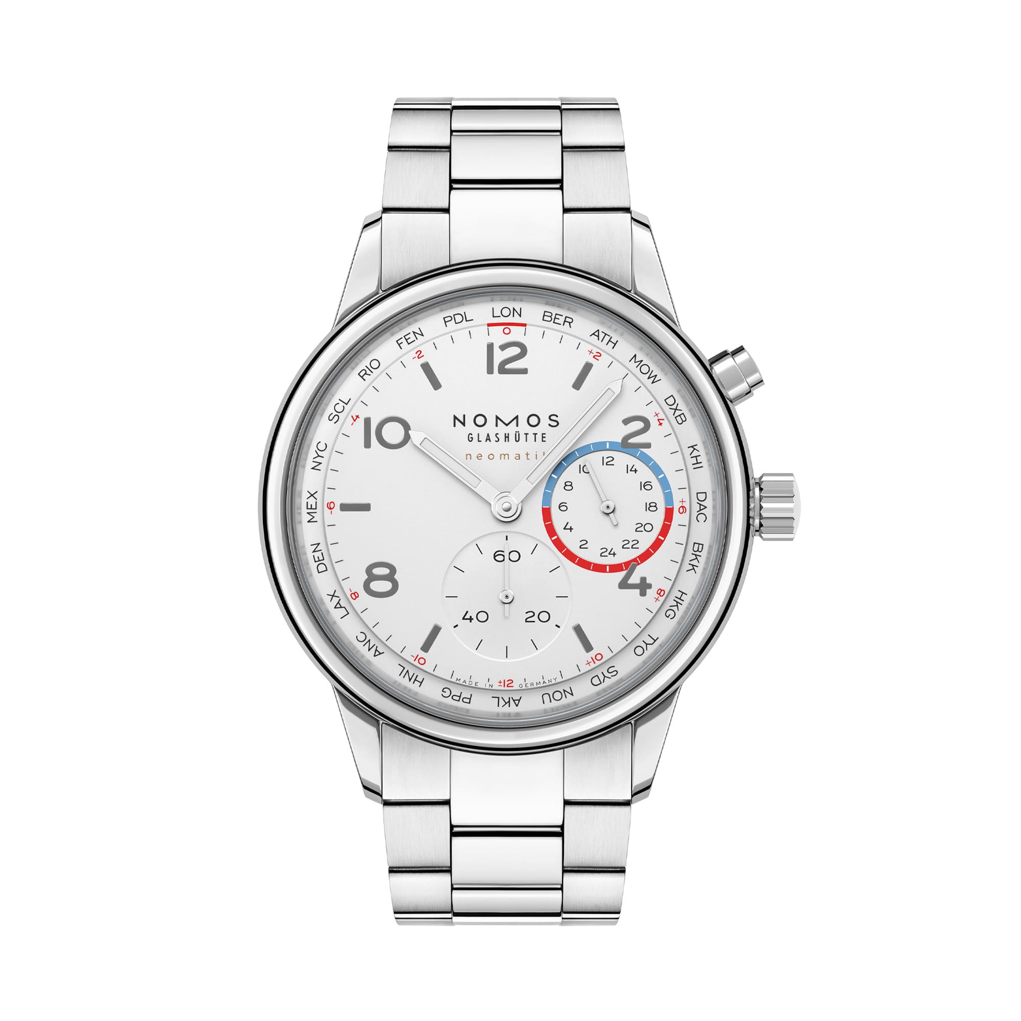 Club Sport Neomatik Weltzeit - Saphirglasboden von NOMOS Glashütte bei Juwelier Jasper in Lippstadt