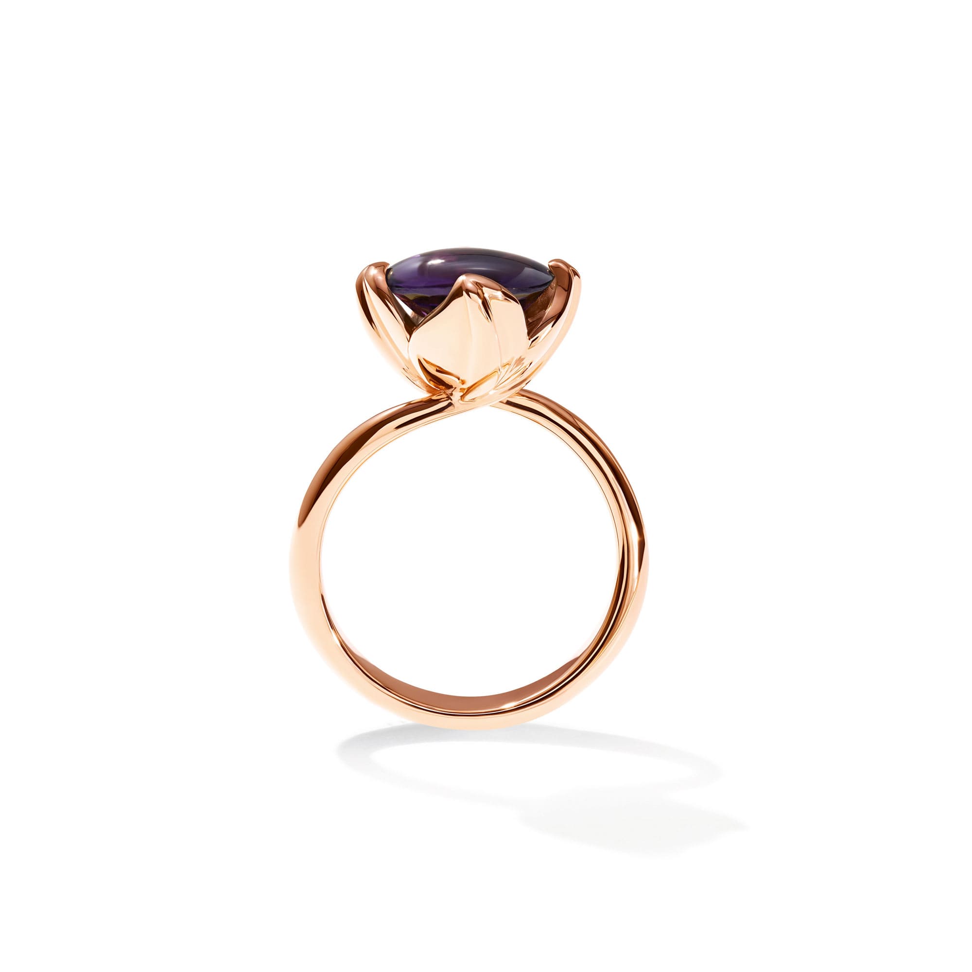 Tulip Ring XS mit Amethyst